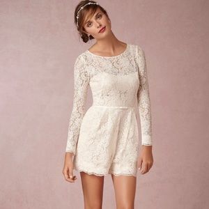 BHLDN Encore by Watters lace bridal romper